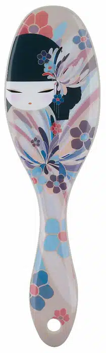 Blau / weiße Namika Haarbürste - Kimmidoll – Bild 2