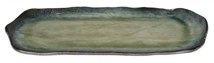 Grüner rechteckiger Teller - Yamasaku - 35,5x16cm – Bild 2