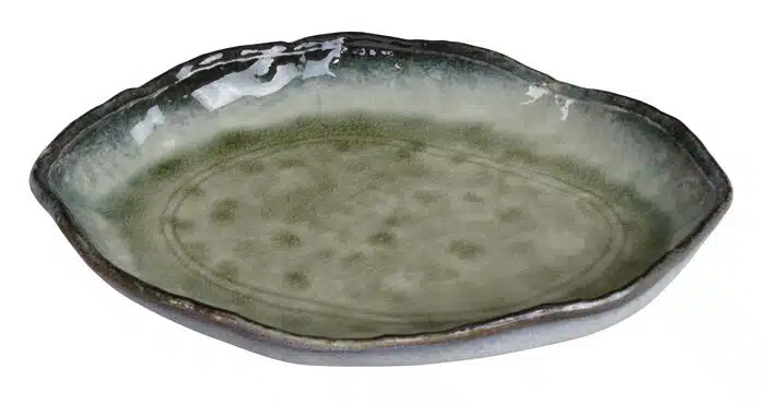 Grüner Teller - Yamasaku - 26 x 18,5 x 3,5 cm – Bild 2