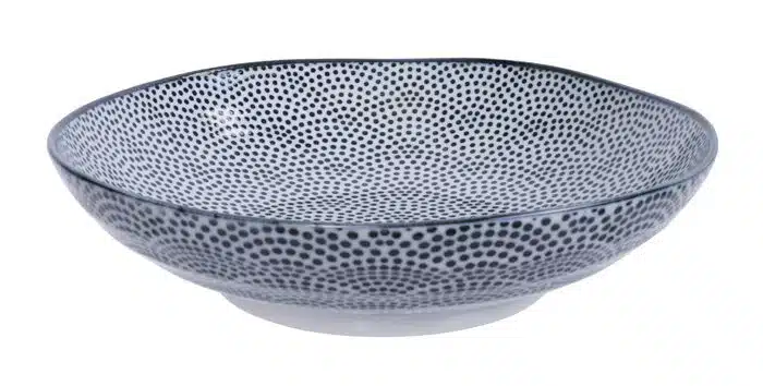 Schwarz / Weiße Teller Punkte - Nippon Schwarz - 21 x 5,2 cm – Bild 2