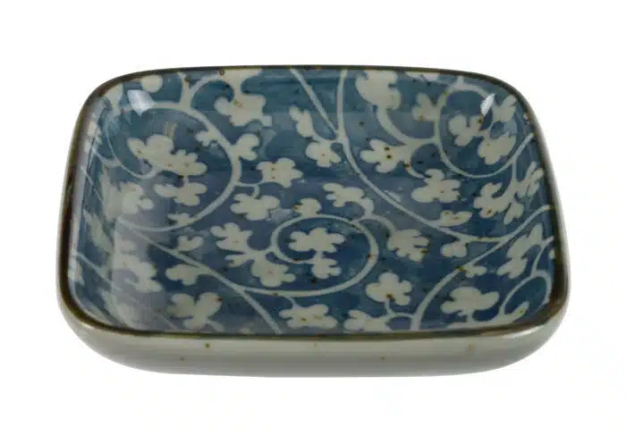 Blau / Weiße Sojasaucenschale - 9 x 9 x 1,6 cm – Bild 2