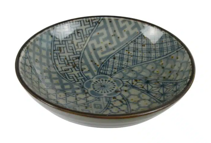 Blau / Weiße Sojasaucenschale - 10,2 x 2,5 cm – Bild 2