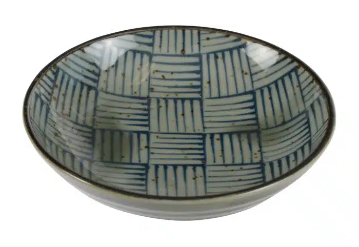 Blau / Weiße Sojasaucenschale - 10,2 x 2,5 cm – Bild 2