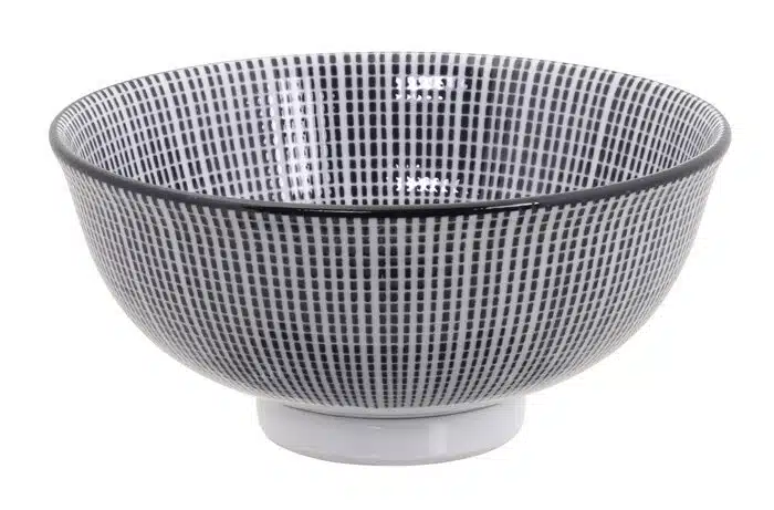 Schwarz / Weiße Schüssel - Sendan Tokusa - 11,8 x 5,5 cm 300ml – Bild 2