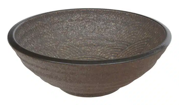 Braune Schüssel - Mino Yaki - 24 x 8 cm 1500 ml – Bild 2