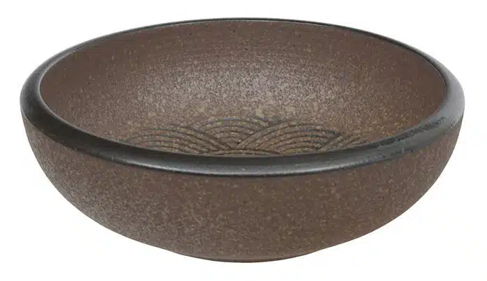 Braune Schüssel - Mino Yaki - 23,5 x 8 cm 1800 ml – Bild 2