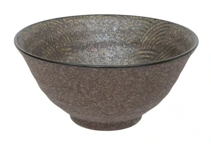 Braune Schüssel - Mino Yaki - 20 x 10 cm 1200 ml – Bild 2