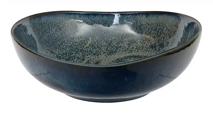 Blaue ovale Schale - Kobaltblau - 16,9 x 16,5 x 6 cm 450 ml – Bild 2