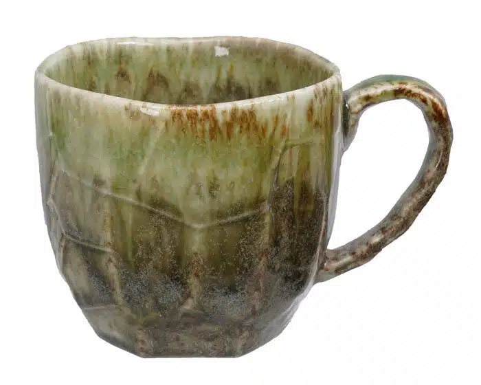 Grüne handgemachte Tasse - 8,5 x 8 cm 300 ml – Bild 2