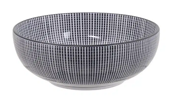 Schwarz / Weiß Schüssel - Sendan Tokusa - 16,3 x 5,5 cm 600 ml – Bild 2