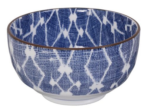 Tokyo Design Studio - Shibori - Blauw/Witte Kom - 12.8 x 6.8cm 475ml