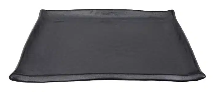 Matt-Schwarzer rechteckiger Teller - Tetsu Kessho Matte - 30 x 23 cm – Bild 2