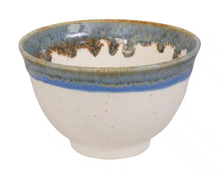 Weiß / Blau Handgemachte Teetasse - 9 x 5,4 cm – Bild 2