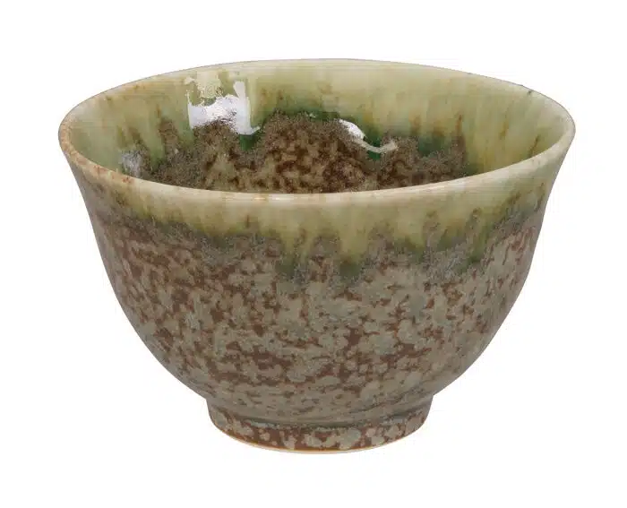 Grüne handgemachte Teetasse - 9 x 5,4 cm – Bild 2
