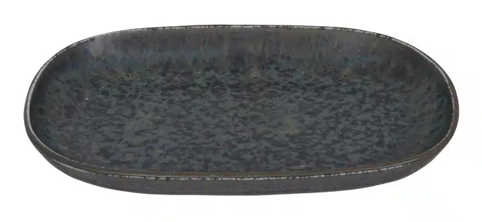 Matt-Schwarzer rechteckiger Teller - Onyx Noir - 19 x 13 x 2,4 cm – Bild 2