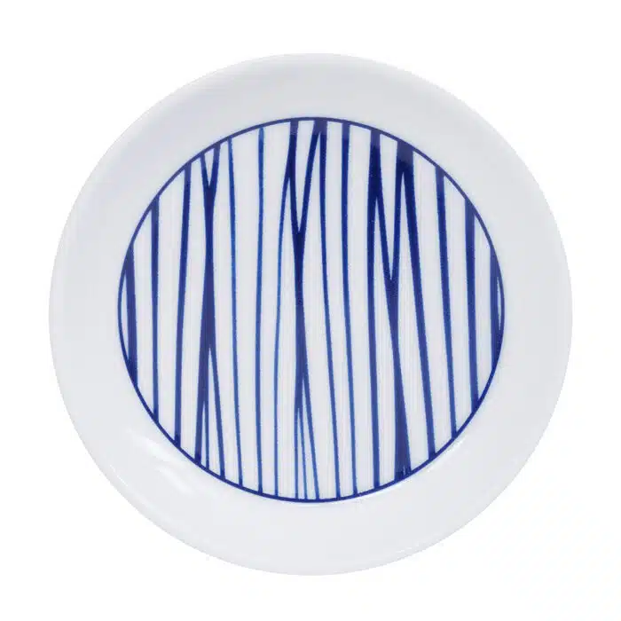 Blau / Weiße Teespitze Linien - Nippon Blau - 9 x 1,5 cm – Bild 2