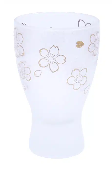 Weißglas Sakeset - Sakura - Set mit 2 Stück - 5,6 x 5,5 x 9 cm 100 ml – Bild 2