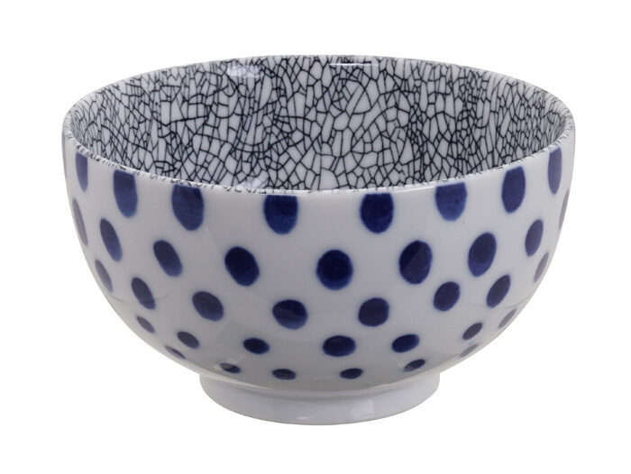 Blau / Weiße Schüssel - Gemischte Schalen - 13,2 x 7,4 cm 500 ml – Bild 2