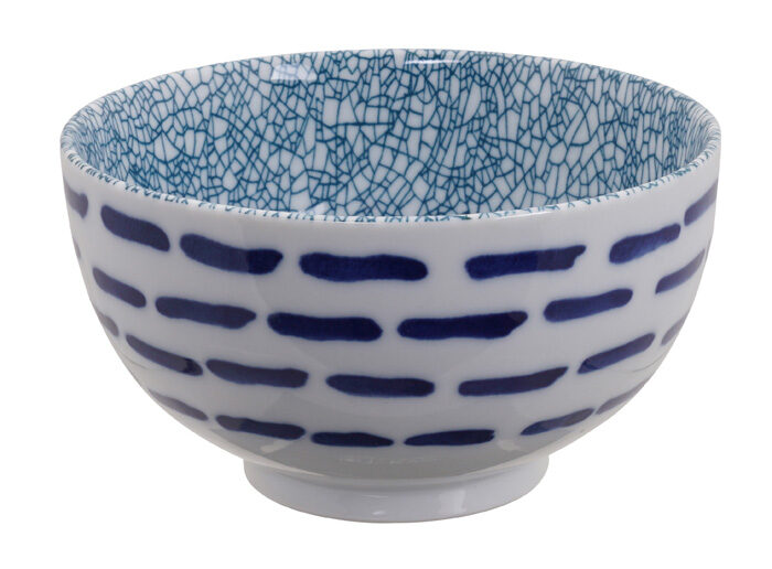 Blau / Weiße Schüssel - Gemischte Schalen - 13,2 x 7,4 cm 500 ml – Bild 2