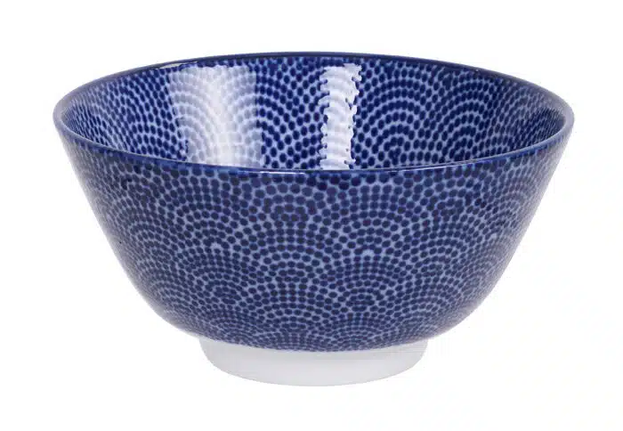 Blau / Weiße Schüssel Punkte - Nippon Blau - 12 x 6,4 cm 300 ml – Bild 2