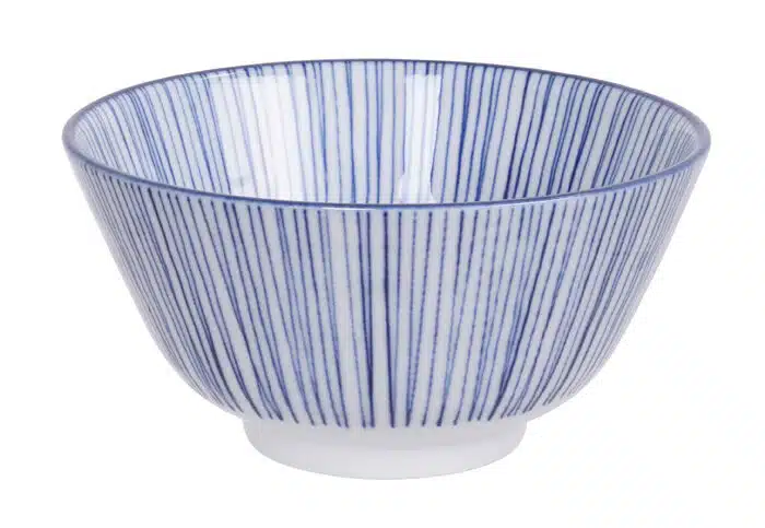 Blau / Weiße Schalen Linien - Nippon Blau - 12 x 6,4 cm 300ml – Bild 2