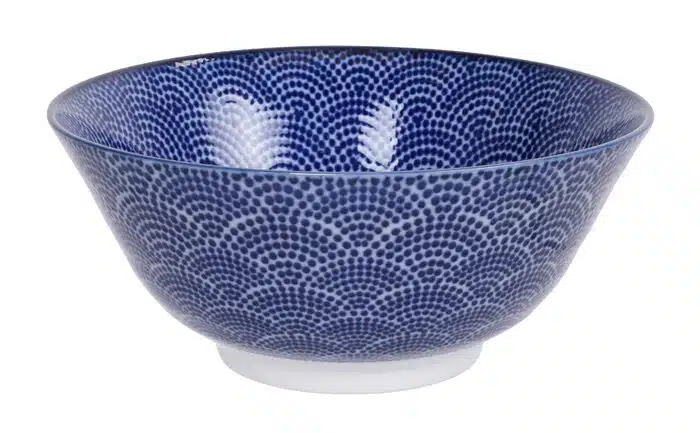 Blau / Weiße Schüssel Punkte - Nippon Blau - 15,2 x 6,7 cm 500 ml – Bild 2