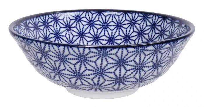 Blau / Weiß Schüssel Stern - Nippon Blau Wellen - 21 x 7,8 cm 1000 ml – Bild 2