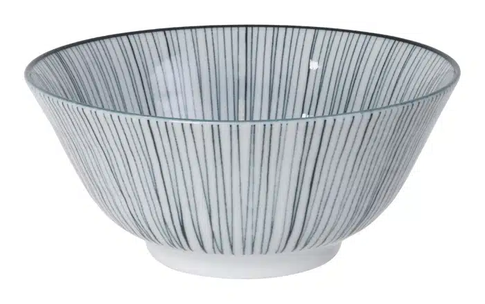 Schwarz / Weiße Schalenlinien - Nippon Schwarz - 15,2 x 6,7 cm 500 ml – Bild 2