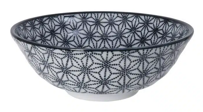 Schwarz / Weiße Schüssel Stern - Nippon Schwarz - 21 x 7,8 cm 1100ml – Bild 2