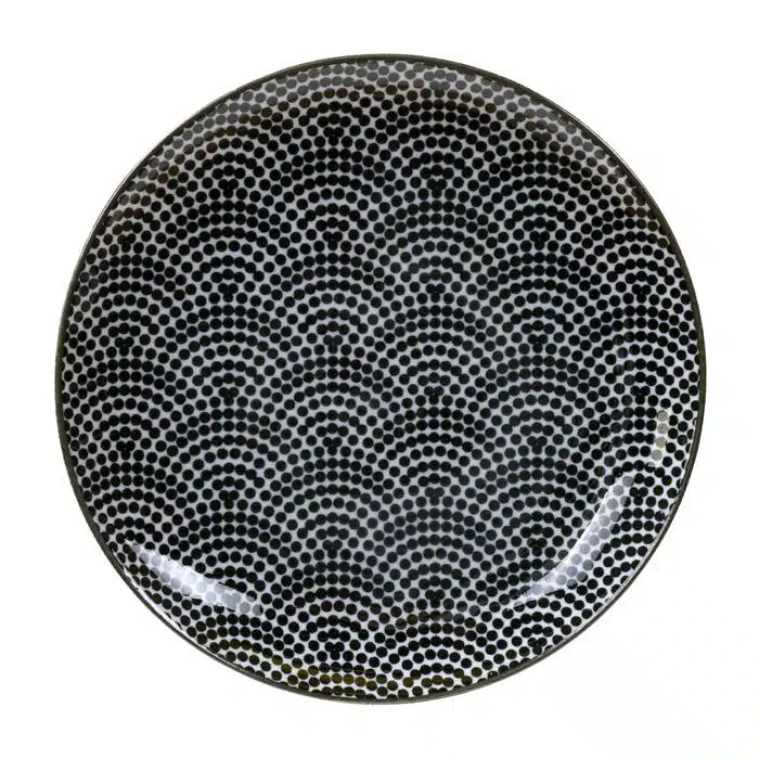 Schwarz / Weiße Teller Punkte - Nippon Schwarz - 16 x 2 cm – Bild 2