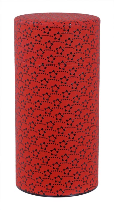 Flower - Rood Roestvrijstalen Theeblik - 7.6 x 15.5cm 200gr