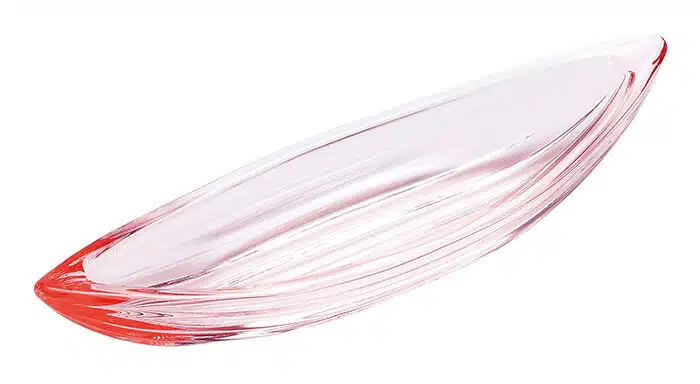 Rosa Glasschale - 16,2 x 2,3 cm – Bild 2