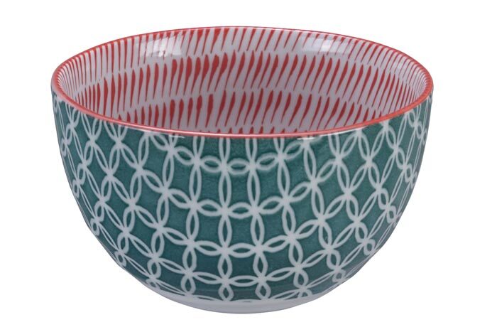 Grün / Rote Schale - Gemischte Schalen - 15 x 8,5 cm 750 ml – Bild 2