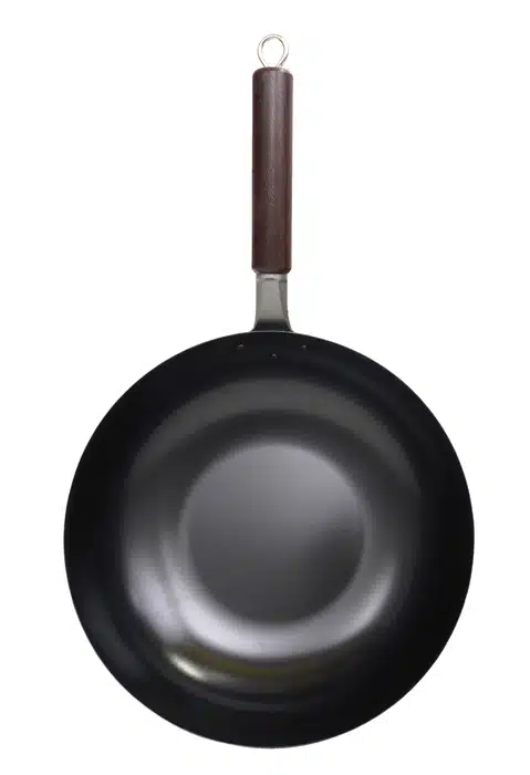 Schwarze japanische Wokpfanne - 30 cm – Bild 2