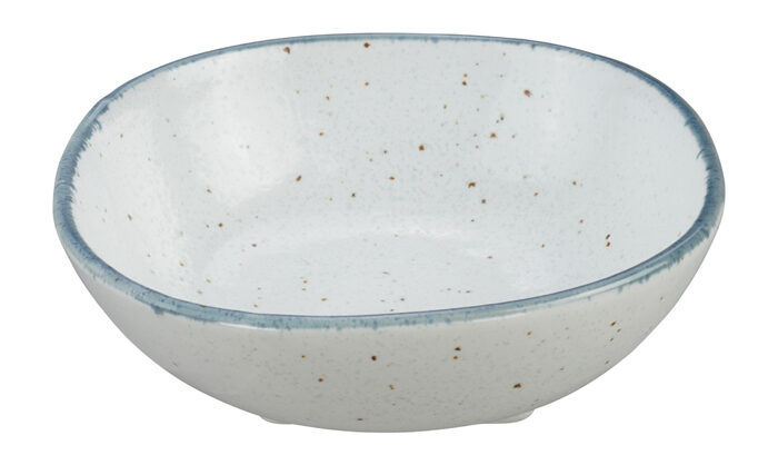 Weiß / Blaue  ovale Schüssel - 9 x 3 cm – Bild 2