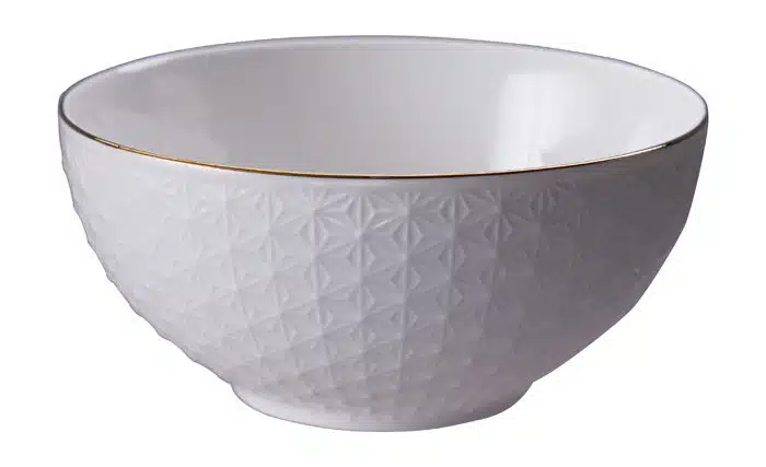 Weiß / Goldene Schale Sterne - Nippon Weiß - 15 x 7 cm 550 ml – Bild 2