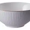Weiß / Goldene Schale Linien - Nippon Weiß - 15 x 7 cm 550 ml – Bild 2