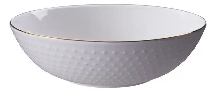 Weiß / Goldene Schale Sterne - Nippon Weiß - 23 x 6,5 cm 1300ml – Bild 2
