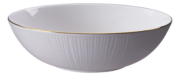 Weiß / Goldene Schale Linien - Nippon Weiß - 23 x 6,5 cm 1300ml – Bild 2
