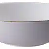 Weiß / Goldene Schale Wellen - Nippon Weiß - 23 x 6,5 cm 1300 ml – Bild 2