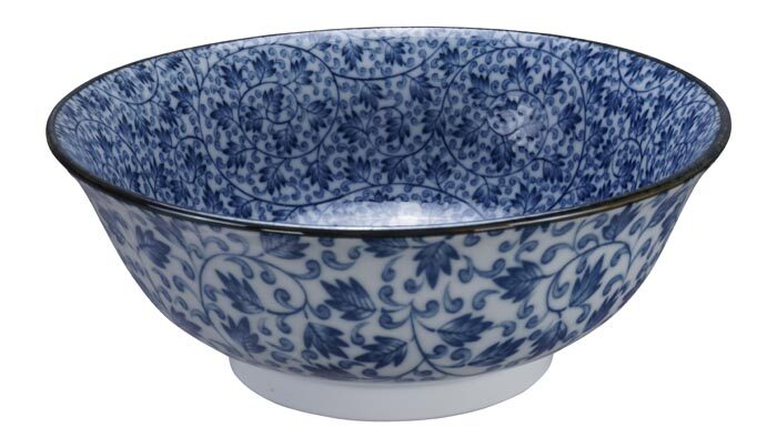 Blau / Weiße Schüssel - Gemischte Schalen - 21 x 8 cm 1000 ml – Bild 2