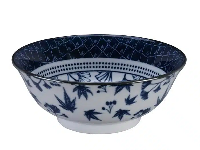 Blau / Weiße Ginko Schüssel - Flora Japonica - 20,3 x 8 cm 1000 ml – Bild 2