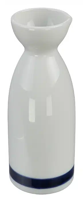 Weiße Probe Sake Flasche - 5 x 13 cm 180 ml – Bild 2