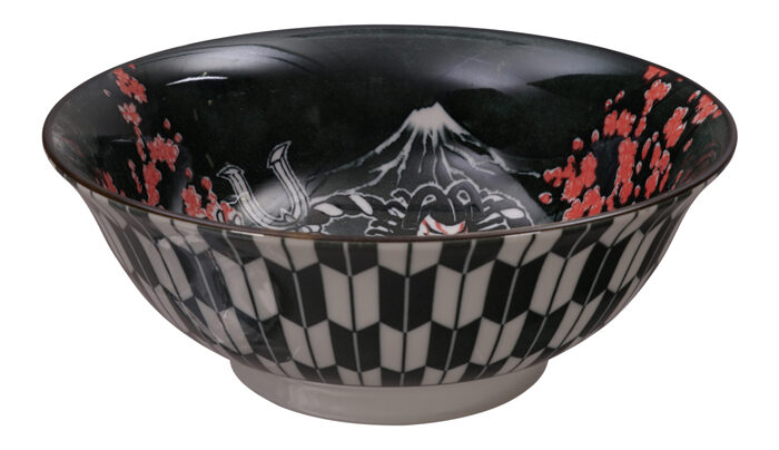 Schwarz / Rote Kabuki Schale - Gemischte Schalen - 20,3 x 8 cm 1000 ml – Bild 2
