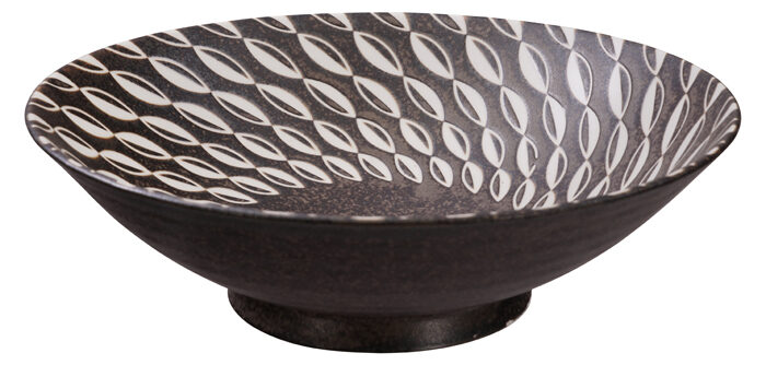 Schwarz / Weiße Schüssel - Gemischte Schalen - 25,4 x 7,8 cm 1600 ml – Bild 2