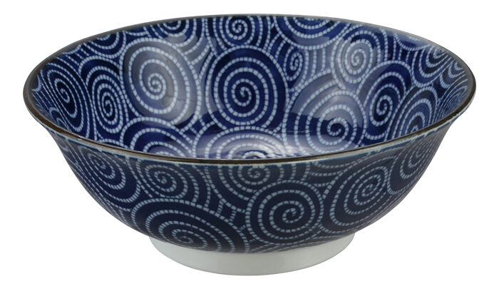 Blau / Weiße Schüssel - Gemischte Schalen - 20,3 x 8 cm 1000 ml – Bild 2