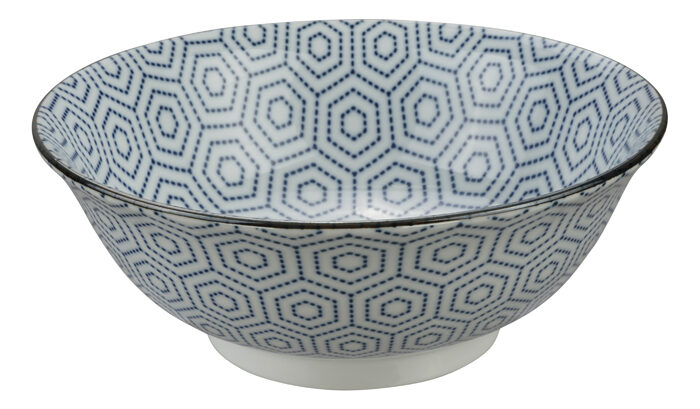 Blau / Weiße Schüssel - Gemischte Schalen - 20,3 x 8 cm 1000 ml – Bild 2