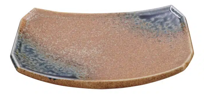 Blauer Teller - Minoyaki - 21,8 x 14,8 cm – Bild 2