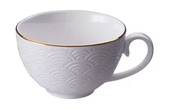 Weiß / Goldene Tasse Wellen - Nippon Weiß - 100ml – Bild 2