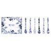 Blau / Weißes Löffel Set - Flora Japonica - Set von 6 Stück - 13 cm – Bild 2